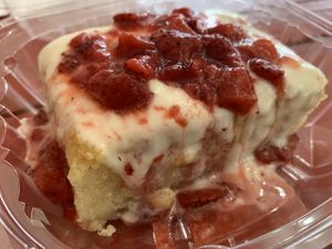 Strawberry cake  at Vegelicious in Nashville