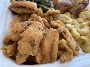 Fried chick plate  at Vegelicious in Nashville