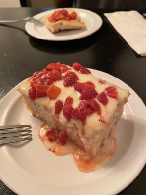 Strawberry cake! at Vegelicious in Nashville