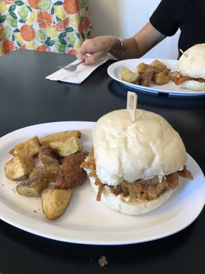 Chicken sandwich  at Vegelicious in Nashville