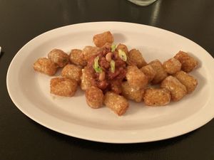 Tater tots at Vegelicious in Nashville