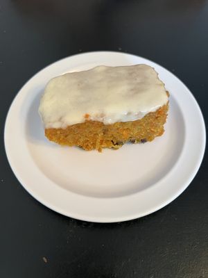 Carrot cake .  at Vegelicious in Nashville