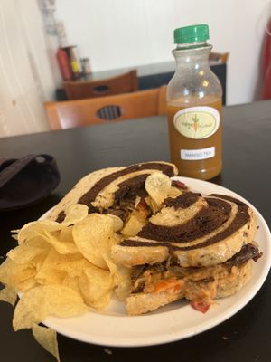 Reuben!! Good!  at Vegelicious in Nashville