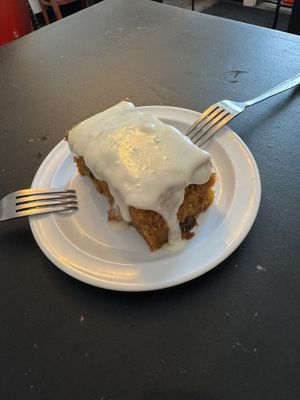 The best Carrot Cake ever!  🧡🥕🧡  at Vegelicious in Nashville