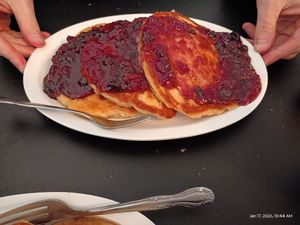 Blueberry Pancakes at Vegelicious in Nashville