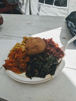 Soul Food Plate, comfort food is the definition and description! at Vegelicious in Nashville