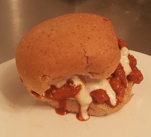 Vegan Hot Fried Chicken at Vegelicious in Nashville