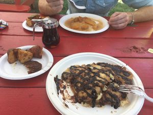 Chocolate lovers pancakes 😋😋😋 at Vegelicious in Nashville