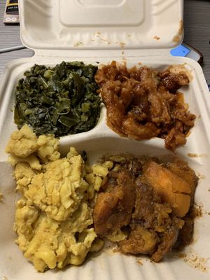 BBQ chickn platter. So. Good   at Vegelicious in Nashville