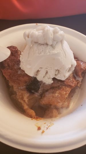 Bread pudding  at Vegelicious in Nashville