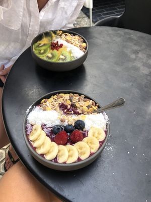 “ Super Bowls “ mango and forest fruit  at Alabama Cafe in San Sebastian