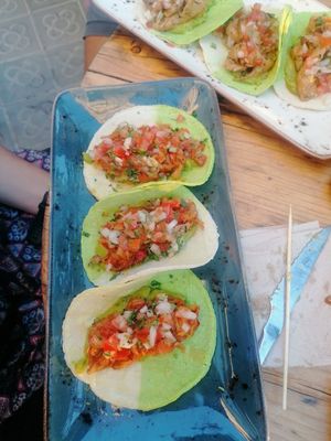 Tacos at Amarre 69 in Barcelona