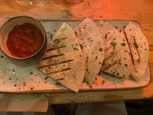 „Chick“ Quesadilla  at Amarre 69 in Barcelona