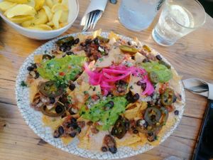 Nachos at Amarre 69 in Barcelona