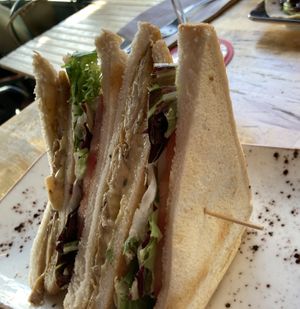 Club sandwich  at Amarre 69 in Barcelona
