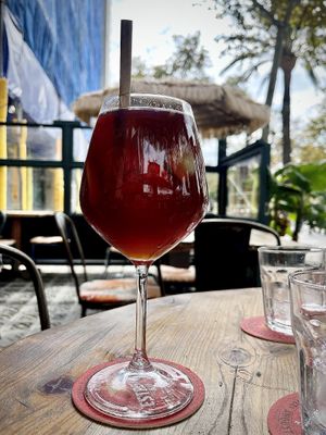 Vegan sangria  at Amarre 69 in Barcelona