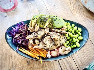 Vegan bowl  at Amarre 69 in Barcelona