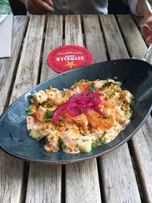 Ceviche at Amarre 69 in Barcelona