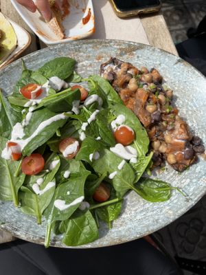 Sweet potato salad   at Amarre 69 in Barcelona