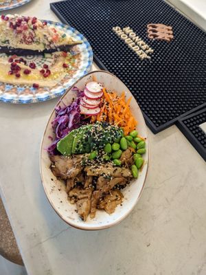 Pokebowl chicken friendly  at Amarre 69 in Barcelona