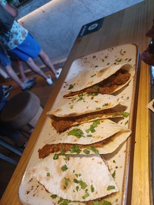 Quesadillas at Amarre 69 in Barcelona