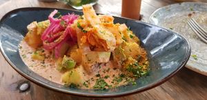 Fish soup at Amarre 69 in Barcelona