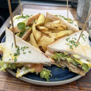 club sandwich   at Amarre 69 in Barcelona