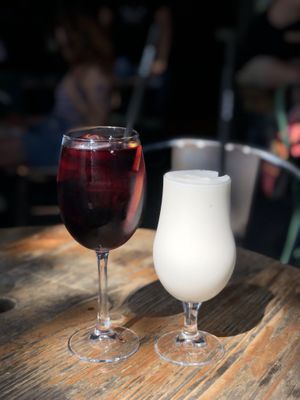 Sangria + Piña Colada  at Amarre 69 in Barcelona
