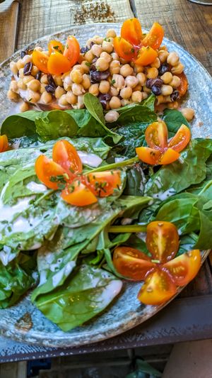 Sweet potato salad at Amarre 69 in Barcelona