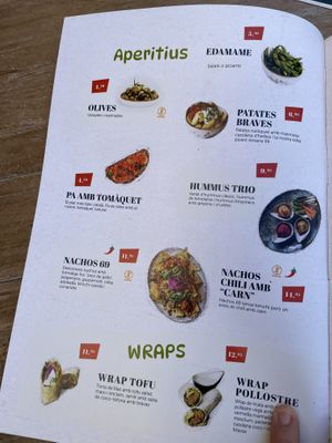 Menu  at Amarre 69 in Barcelona