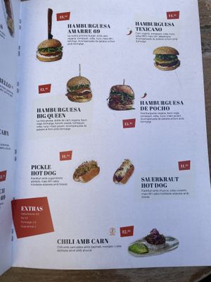 Menu  at Amarre 69 in Barcelona