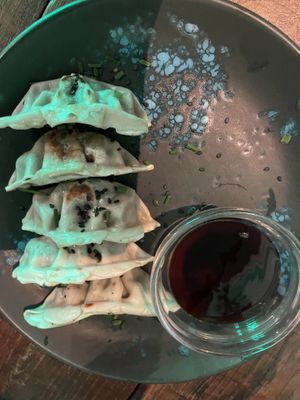 Vegan guozas #Veganuary at Amarre 69 in Barcelona