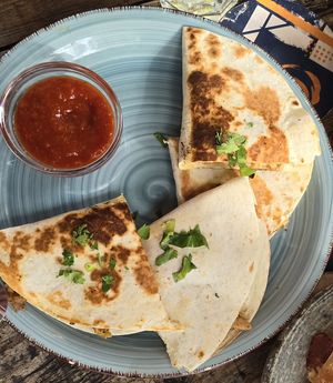 Chick Quesadillas at Amarre 69 in Barcelona