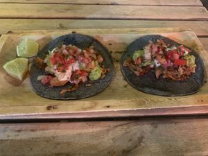 Pull my taco made from jackfruit  at Amarre 69 in Barcelona