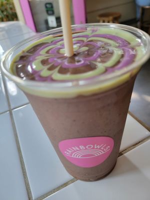 Cacao smoothie at Rainbowls in Amsterdam