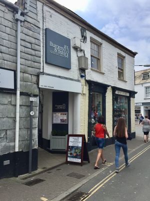 Their store front (they’re upstairs) at Burgers and Fish in Padstow