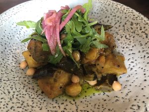 Spiced Potato Bake at Burgers and Fish in Padstow