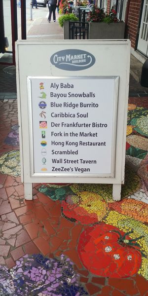 Sign: ZeeZee's at the bottom at ZeeZee's in Roanoke