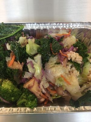 Vegetable stir fry at ZeeZee's in Roanoke