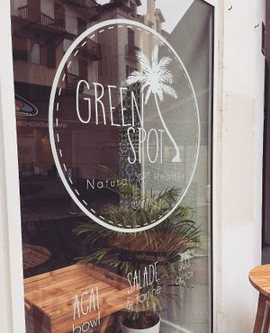 outside at Green Spot in Biarritz