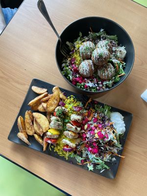   at Juste Falafel in Montreal