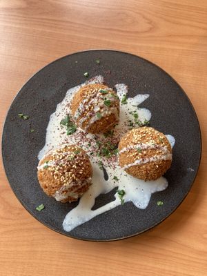 Falafels  at Juste Falafel in Montreal