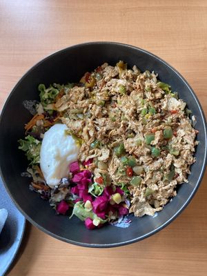 The plate!  at Juste Falafel in Montreal