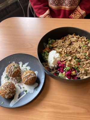   at Juste Falafel in Montreal