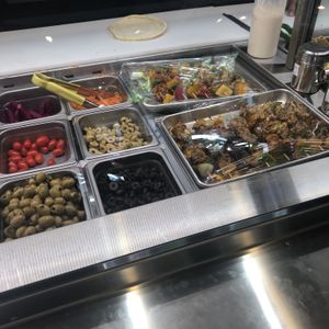 Sham at Juste Falafel in Montreal