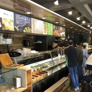 Sham at Juste Falafel in Montreal