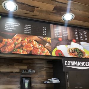 Sham at Juste Falafel in Montreal