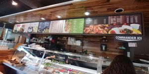 Restaurant at Juste Falafel in Montreal