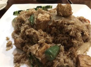 Kao Pad Kapow with tofu- excellent !  at Monsoon Siam in Madison