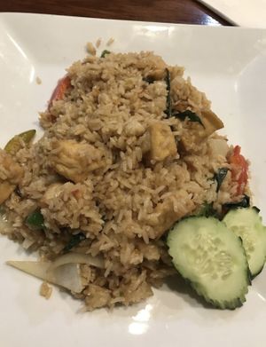 Kao Pad Kapow with tofu   at Monsoon Siam in Madison